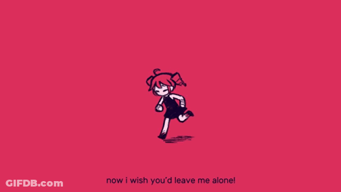 Girl Running With Words I Can't Say GIF