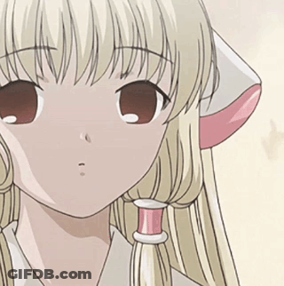 Girl's Blonde Face Close Up GIF
