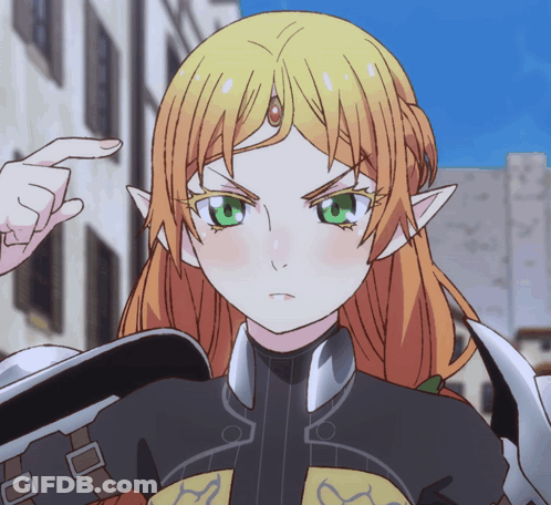 Girl's Face Pointed At GIF