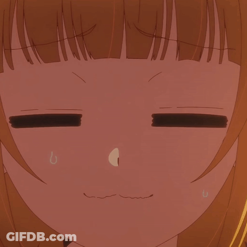 Girl's Face Sweating Close Up GIF