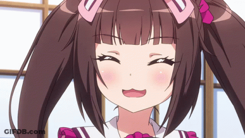 Girl's Face With U Hair Clip GIF