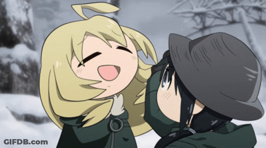 Girl's Last Tour Anime Slap GIF