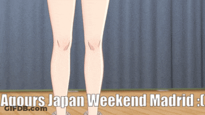 Girl's Legs Aqours Japan Weekend Madrid GIF