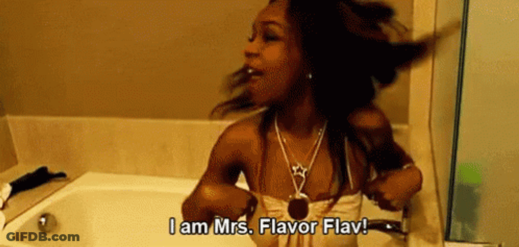Girl Said She Is Mrs Flava Flav GIF