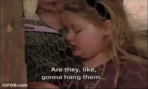 Girl Saying Are They Like Gonna Hang Them GIF
