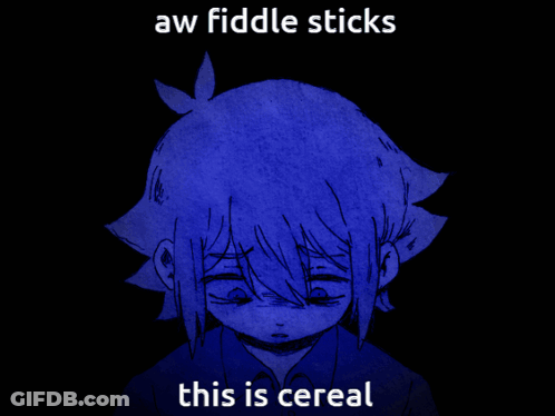 Girl Saying Aw Fiddle Sticks This Is Cereal GIF