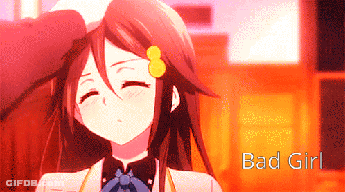 Girl Saying Bad Girl GIF
