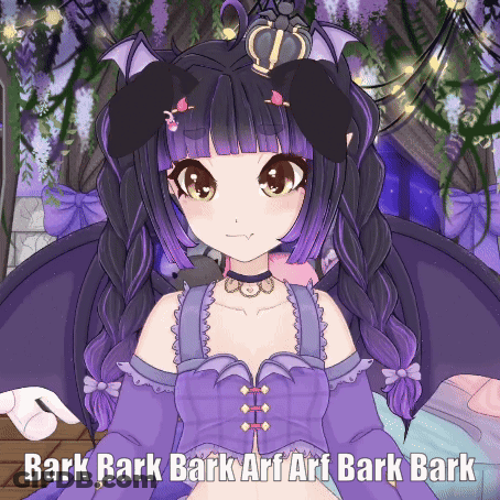 Girl Saying Bark Bark Bark GIF