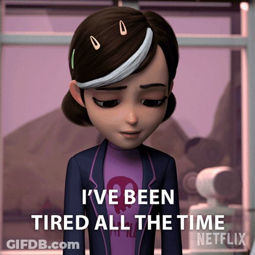 Girl Saying Been Tired All The Time GIF