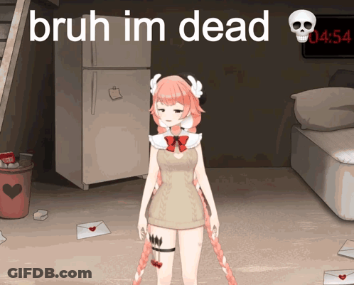 Girl Saying Bruh Im Dead GIF