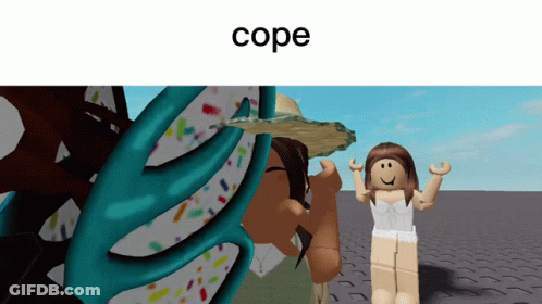 Girl Saying Cope GIF