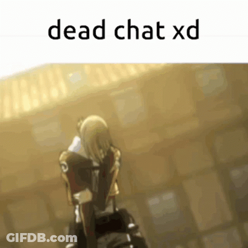 Girl Saying Dead Chat XD GIF