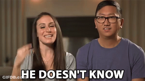 Girl Saying Does He Know GIF
