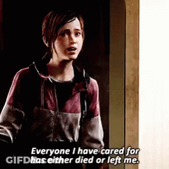 Girl Saying Everyone I Cared For Either Died Or Left Me GIF