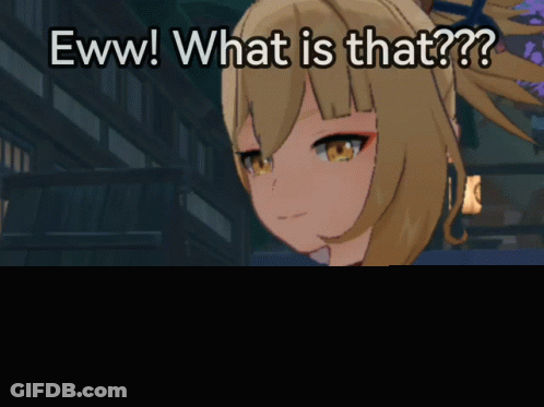 Girl Saying Eww What Is That GIF