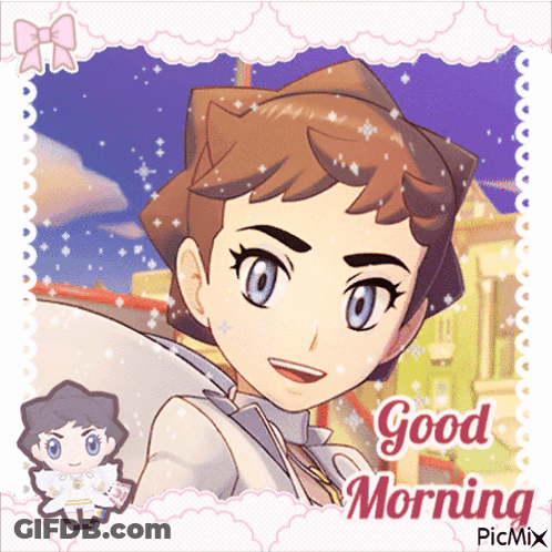 Girl Saying Good Morning GIF