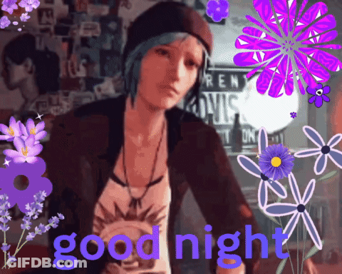 Girl Saying Good Night GIF