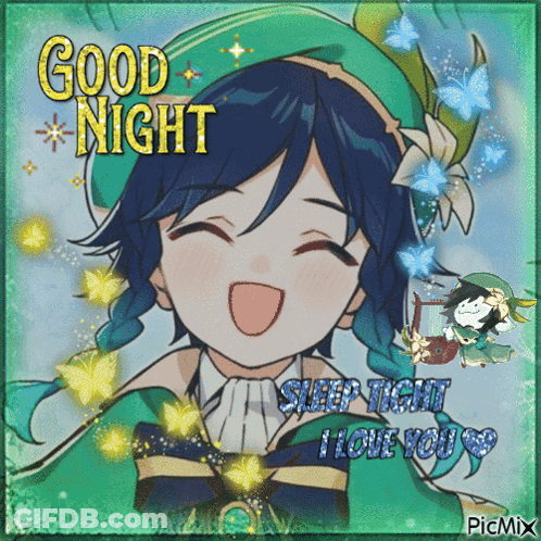 Girl Saying Good Night Sleep Tight I Love You GIF