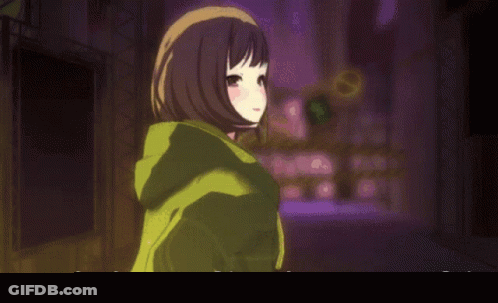 Girl Saying Goodnight Enoomf GIF