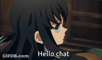 Girl Saying Hello Chat GIF