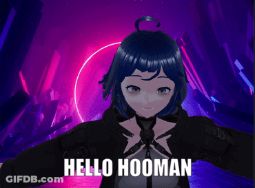 Girl Saying Hello Hooman GIF