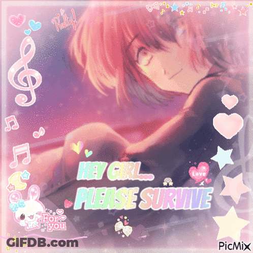 Girl Saying Hey Girl Please Survive GIF