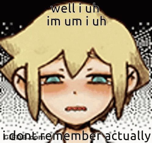 Girl Saying I Don't Remember GIF