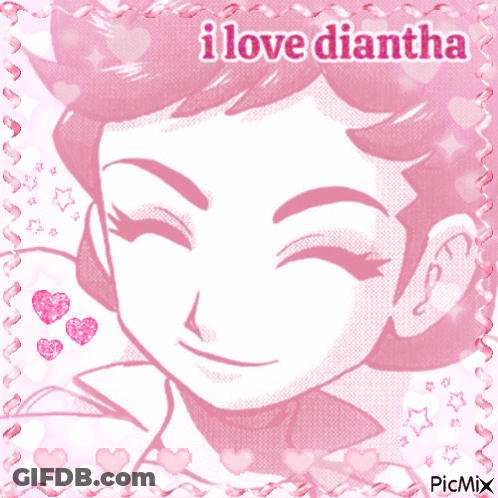 Girl Saying I Love Diantha GIF