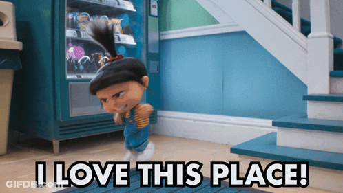 Girl Saying I Love This Place GIF