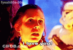 Girl Saying I Love You In Front Of Stormtrooper GIF