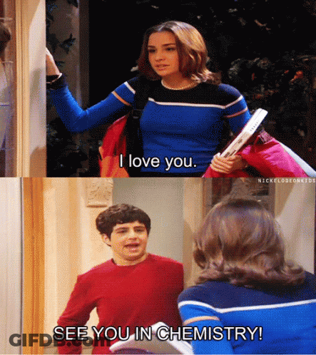 Girl Saying I Love You See You In Chemistry GIF