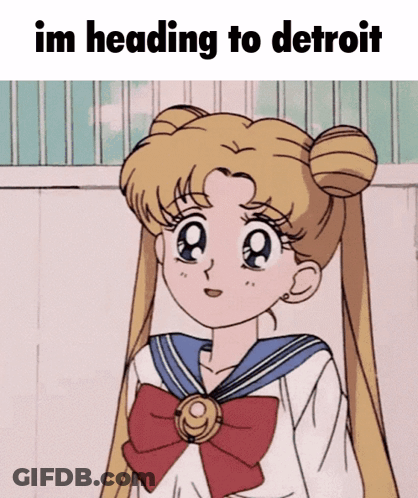 Girl Saying Im Heading To Detroit GIF