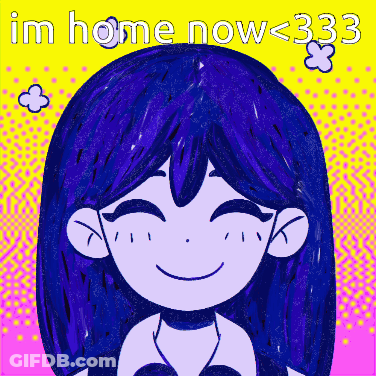 Girl Saying Im Home Now <333 GIF
