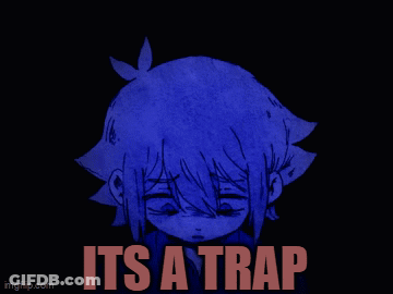 Girl Saying It's A Trap GIF