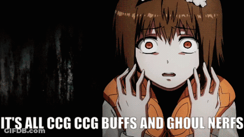 Girl Saying It's All CCG Buffs And Ghoul Nerfs GIF