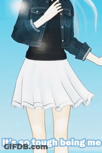 Girl Saying It's So Tough Being Me GIF