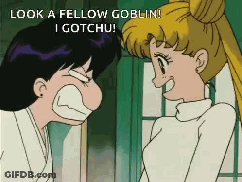 Girl Saying Look A Fellow Goblin GIF