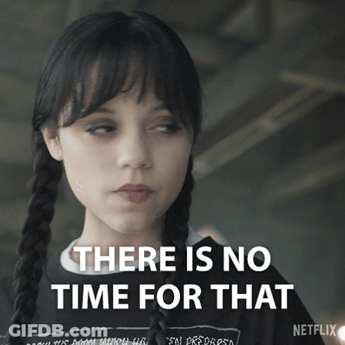 Girl Saying No Time For That Netflix Logo GIF