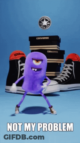 Girl Saying Not My Problem GIF