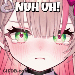 Girl Saying Nuh Uh GIF