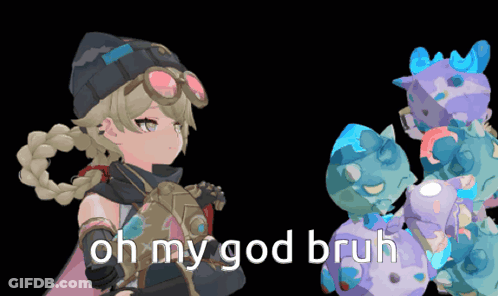 Girl Saying Oh My God Bruh GIF