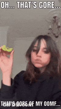Girl Saying Oh That's Gore That's Gore Of My Oome GIF