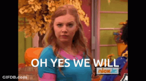 Girl Saying Oh Yes We Will GIF
