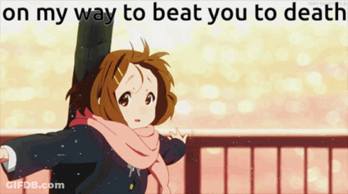 Girl Saying On My Way To Beat You To Death GIF