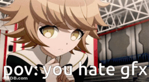 Girl Saying POV You Hate GFX GIF