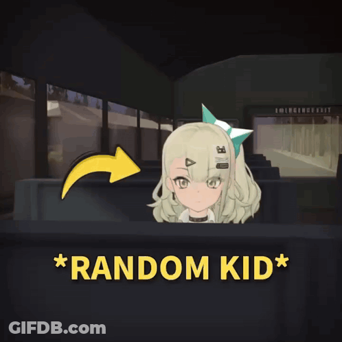 Girl Saying Random Kid GIF