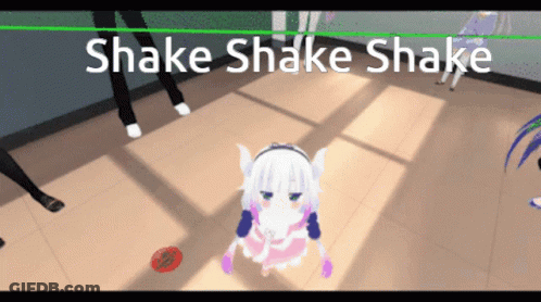 Girl Saying Shake Shake Shake GIF