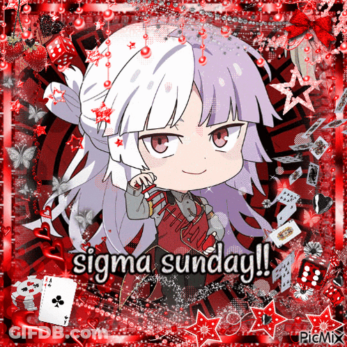 Girl Saying Sigma Sunday GIF