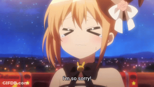 Girl Saying Sorry Cartoon GIF
