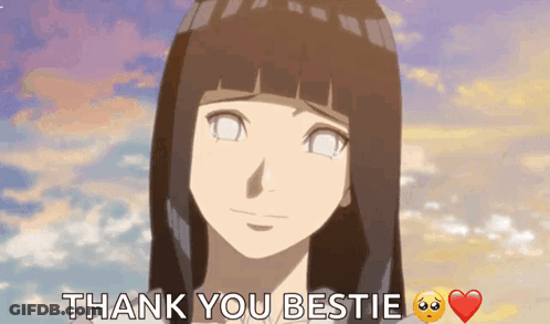 Girl Saying Thank You Bestie GIF